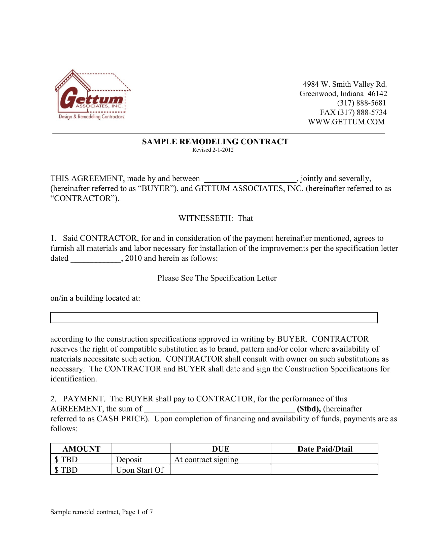 10+ Bathroom Renovation Contract Template Examples – Pdf Intended For Home Improvement Contract Template
