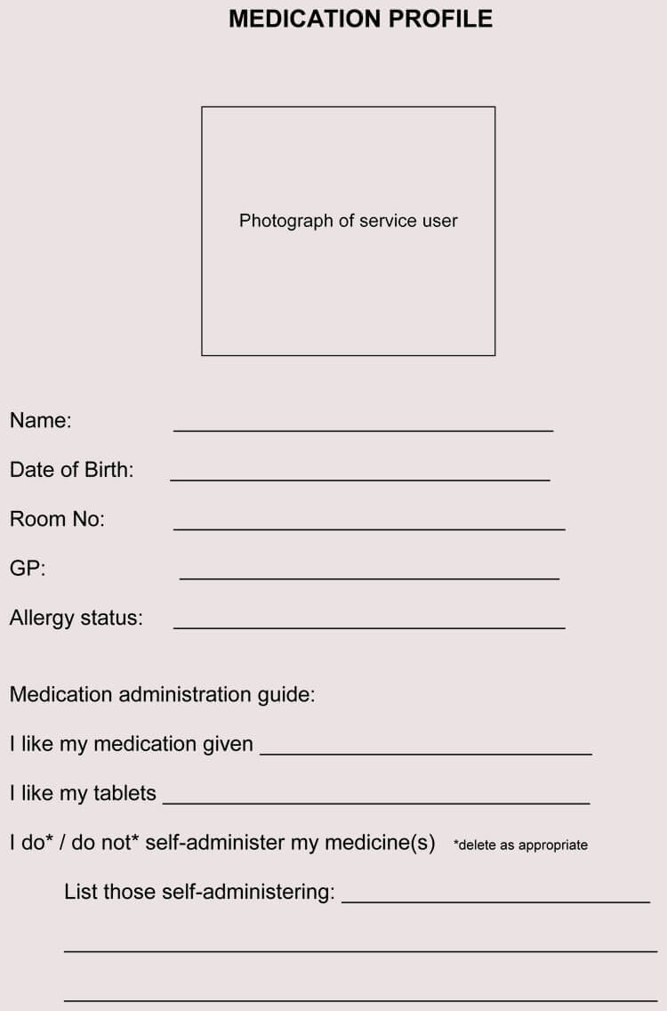 10+ Blank Medication Sheet Templates (Record Medication Logs) With Regard To Medication Administration Record Template Pdf