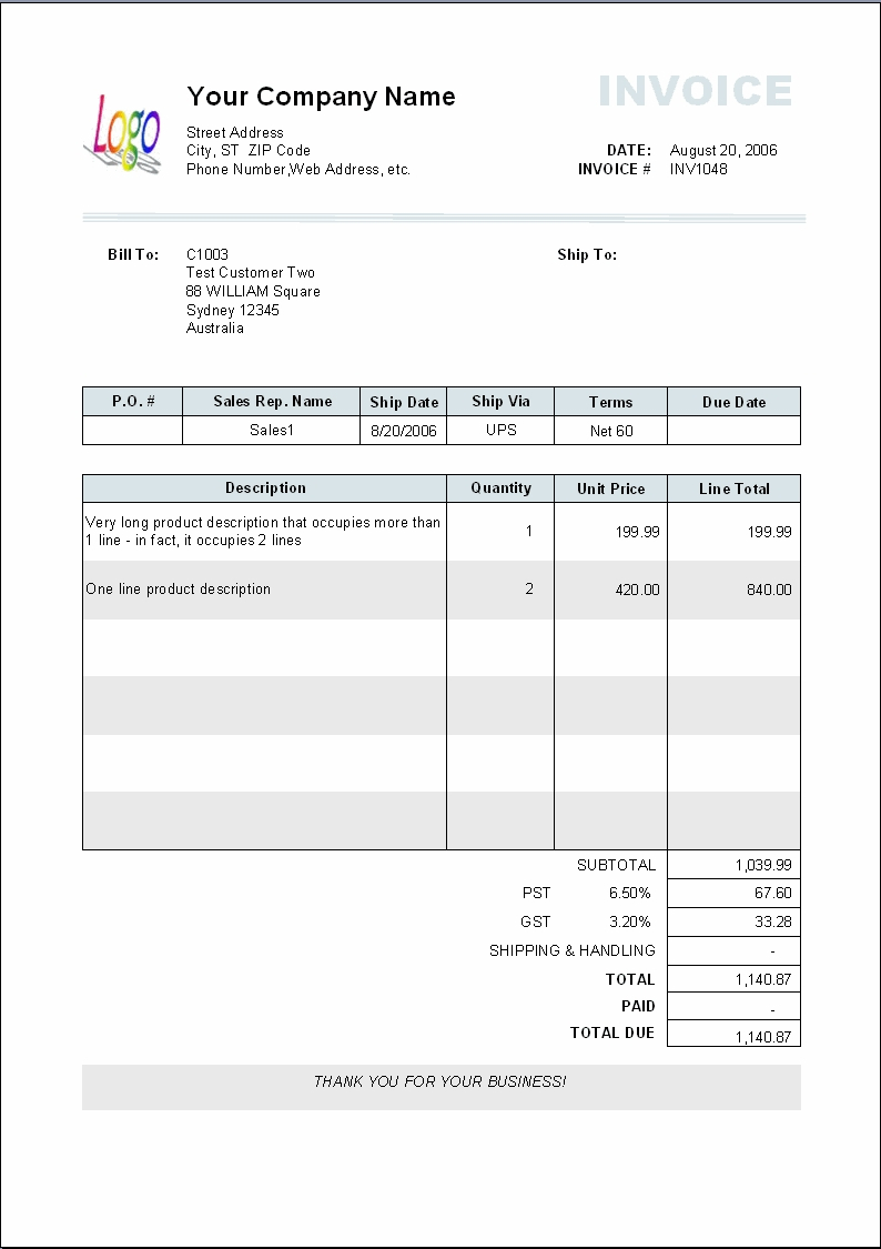 10+ Examples Of Invoice | Pennart Appreciation Society Throughout How To Write A Invoice Template