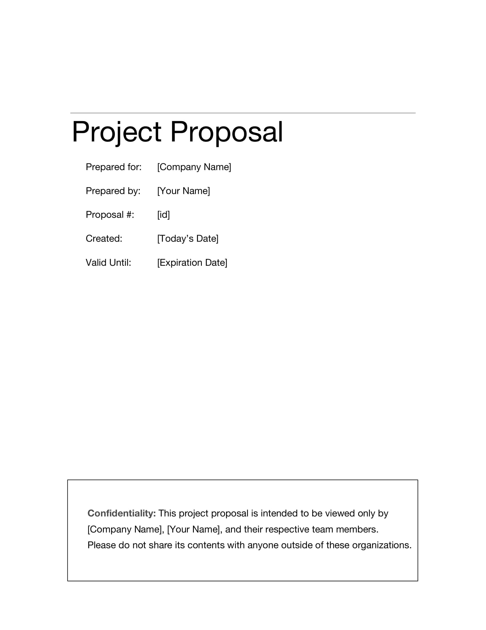 10+ Information Technology Project Proposal Examples – Pdf Inside Microsoft Word Project Proposal Template