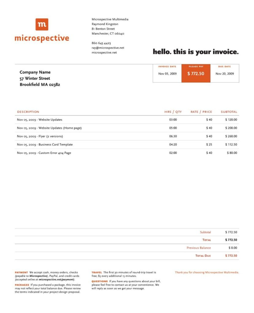 10 Invoice Examples: What To Include + Best Practices With Interest Invoice Template