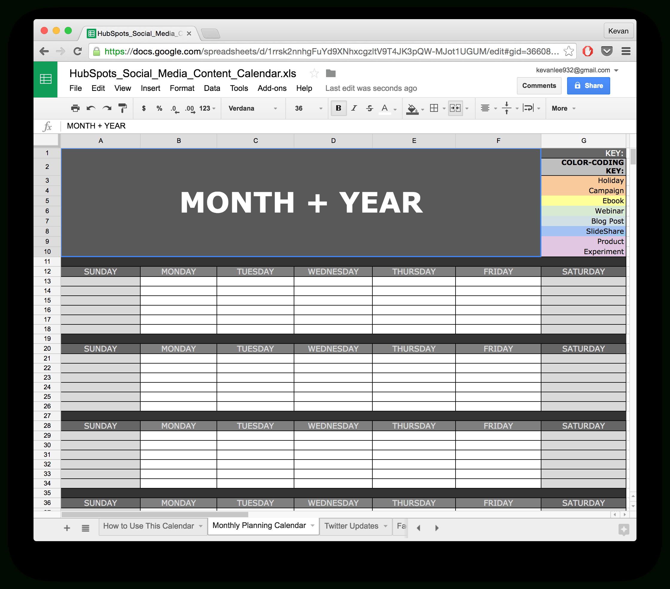 10 Ready To Go Marketing Spreadsheets To Boost Your For Monthly Productivity Report Template