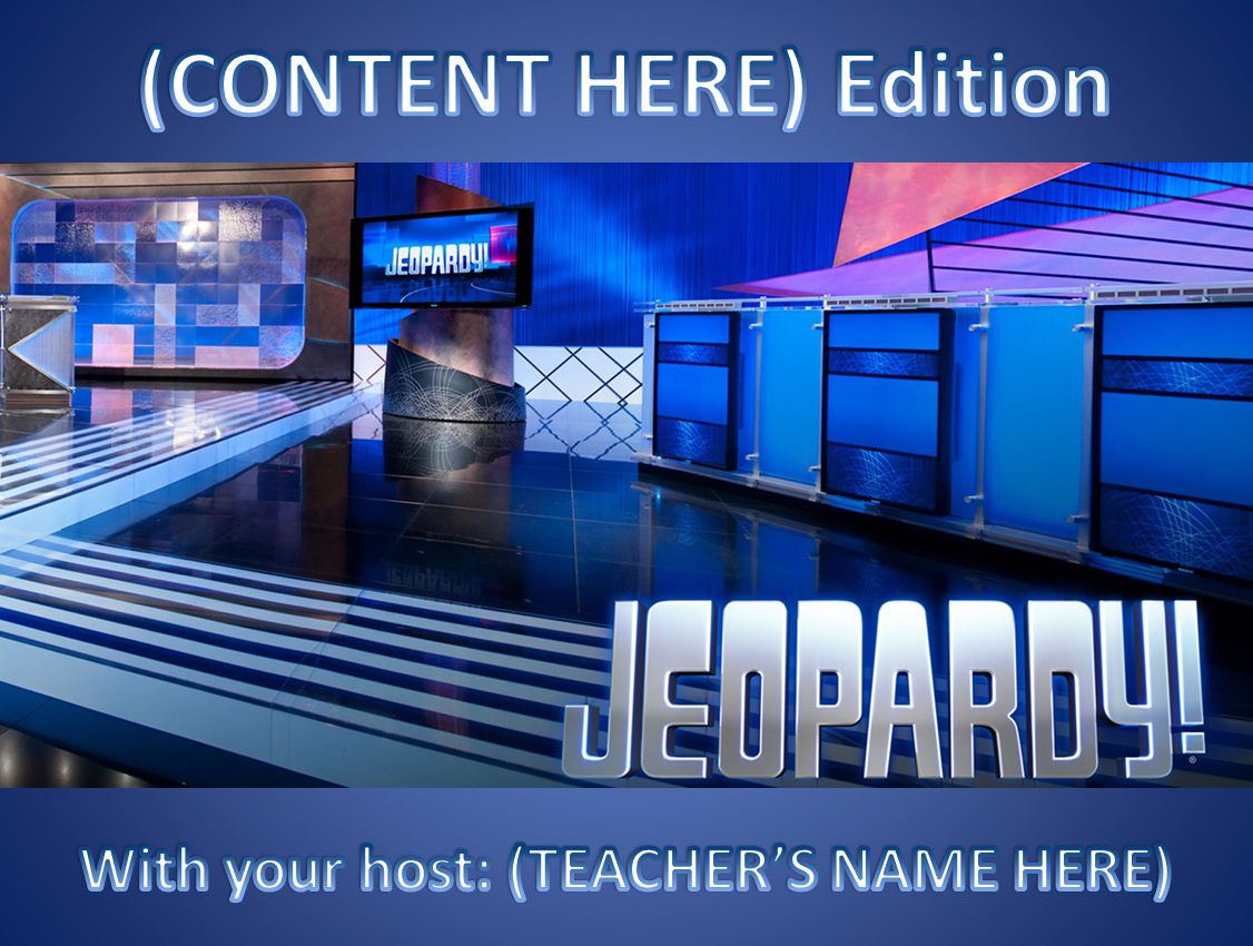 11 Best Free Jeopardy Templates For The Classroom Inside Jeopardy Powerpoint Template With Score