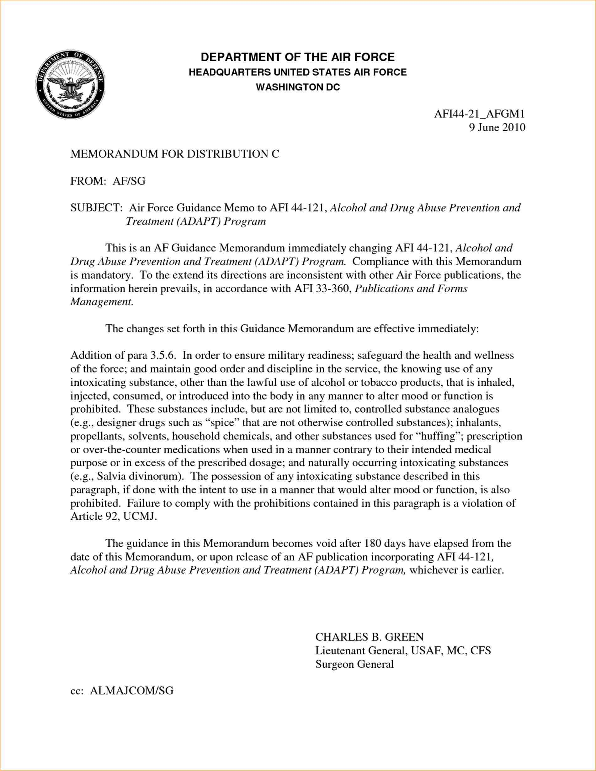 12 Air Force Letter Of Counseling Examples | Resume Letter Throughout Letter Of Counseling Template