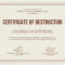 12 Certificate Of Destruction Template | Resume Letter Within Hard Drive Destruction Certificate Template