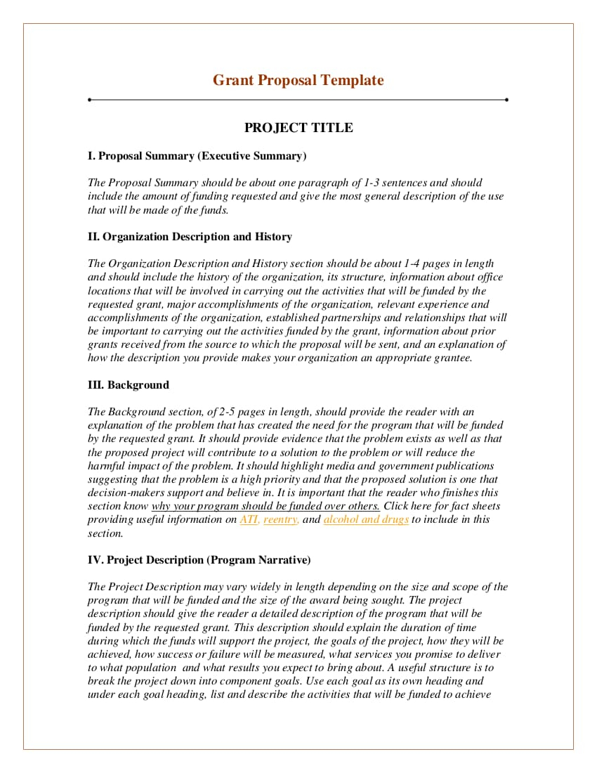 12+ Grant Proposal Writing Examples – Pdf, Word | Examples For Grant Proposal Template Word