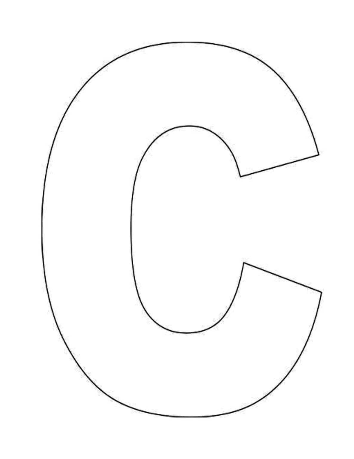 13 Best Photos Of Large Printable Letter C Printable Pertaining To