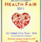 13 Best Photos Of Wellness Poster Ideas – Health Fair Ideas Regarding Health Fair Flyer Templates Free