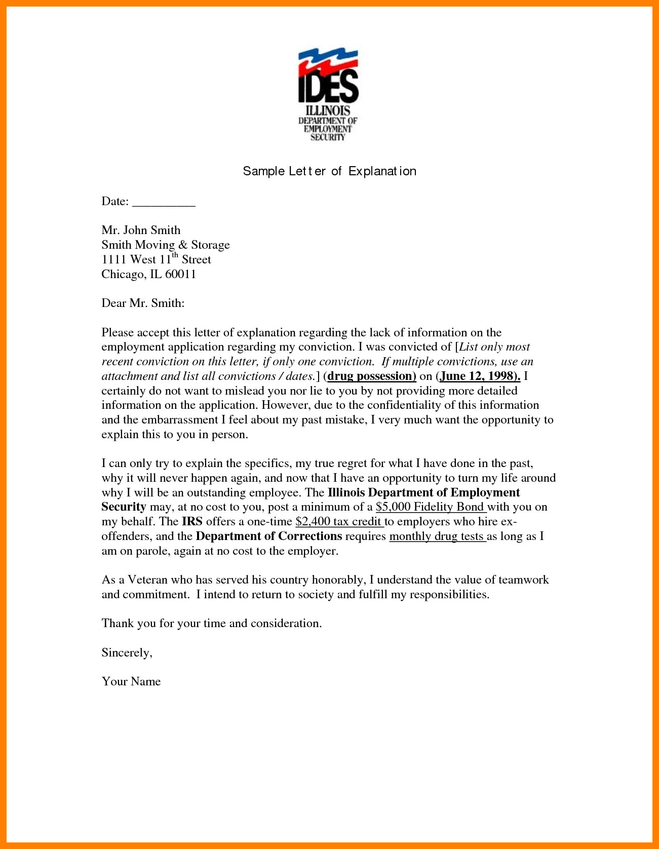 13+ Explanation Letter Format | Pennart Appreciation Society Intended For Letter Of Explanation Template