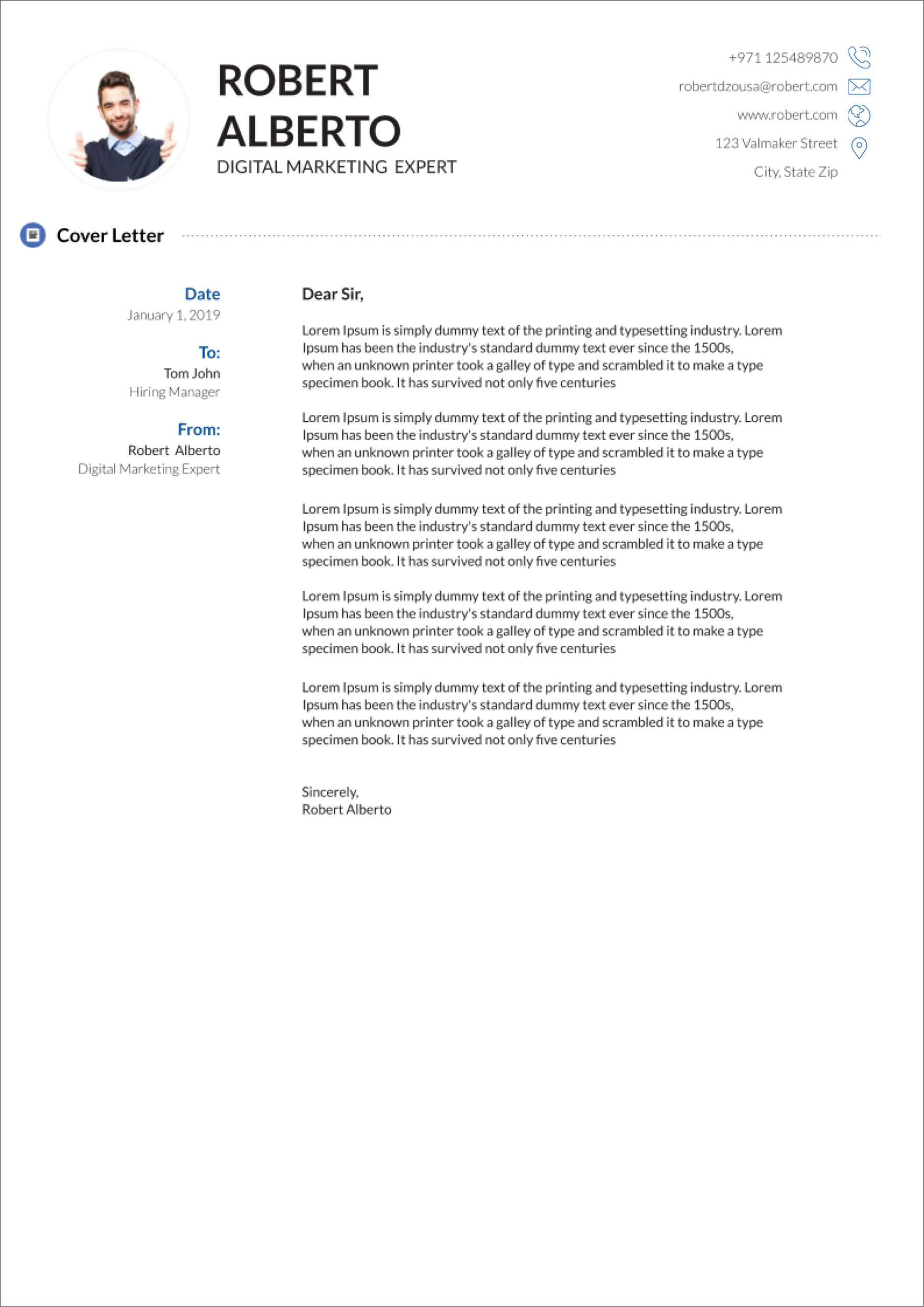 13 Free Cover Letter Templates For Microsoft Word Docx And In Google Cover Letter Template