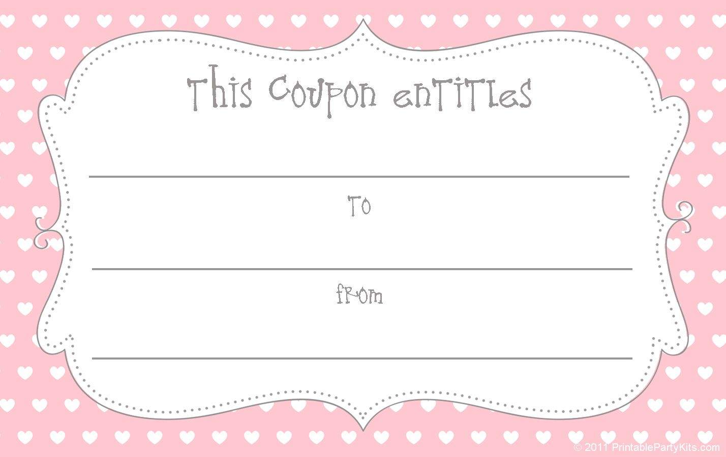 15 Sets Of Free Printable Love Coupons And Templates For Love Coupon Template For Word