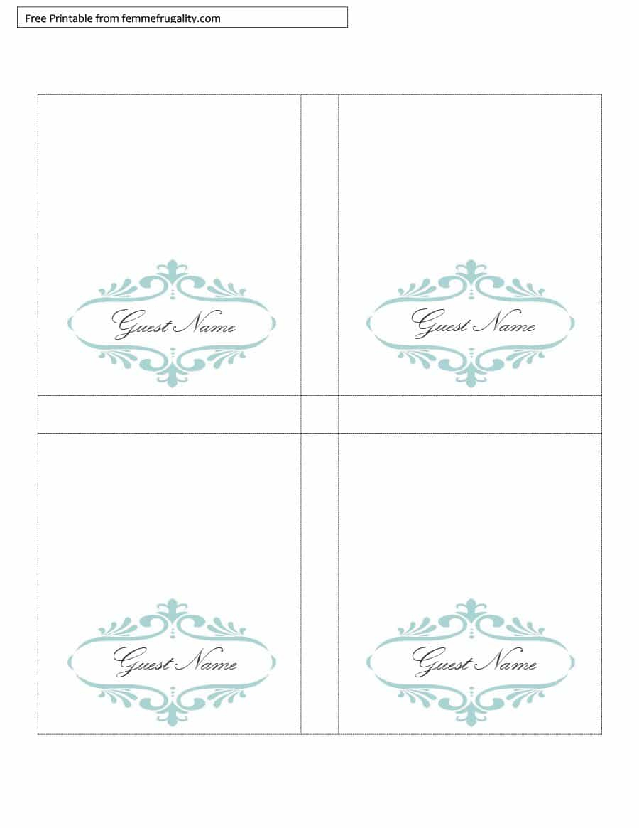 16 Printable Table Tent Templates And Cards ᐅ Template Lab Inside Name Tent Card Template Word