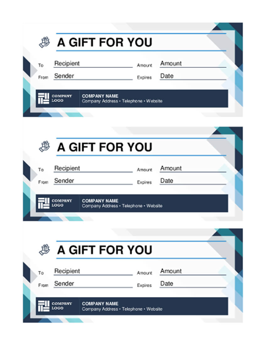 20 Best Free Business Gift Certificate Templates (Ms Word Within Gift Certificate Template Indesign