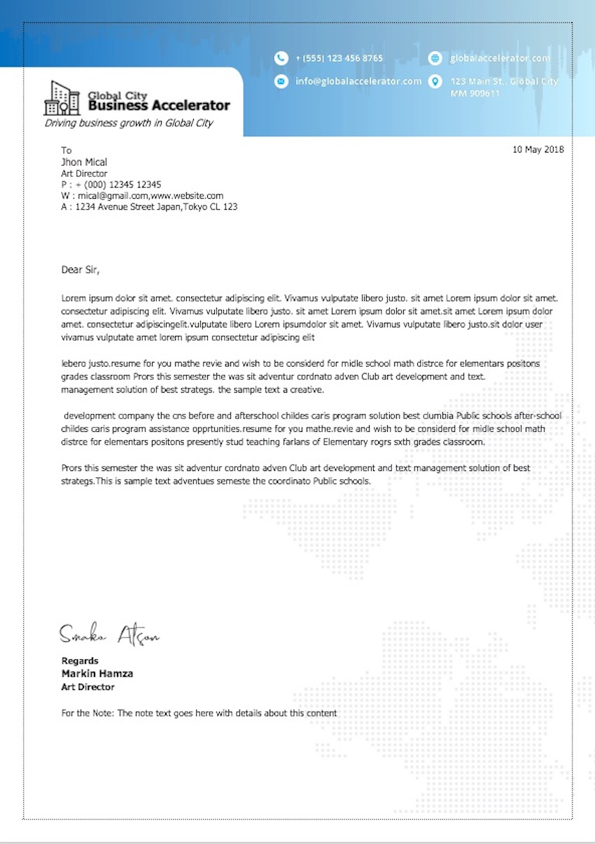 20 Best Free Microsoft Word Corporate Letterhead Templates For Headed Letter Template Word