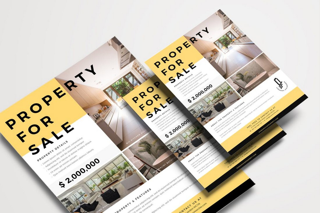 20+ Best Real Estate Flyer Templates 2020 – Creative Touchs With Indesign Real Estate Flyer Templates