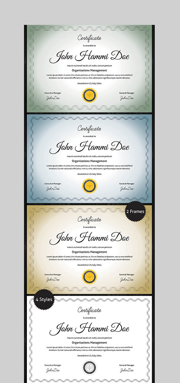 20 Best Word Certificate Template Designs To Award For Microsoft Word Award Certificate Template