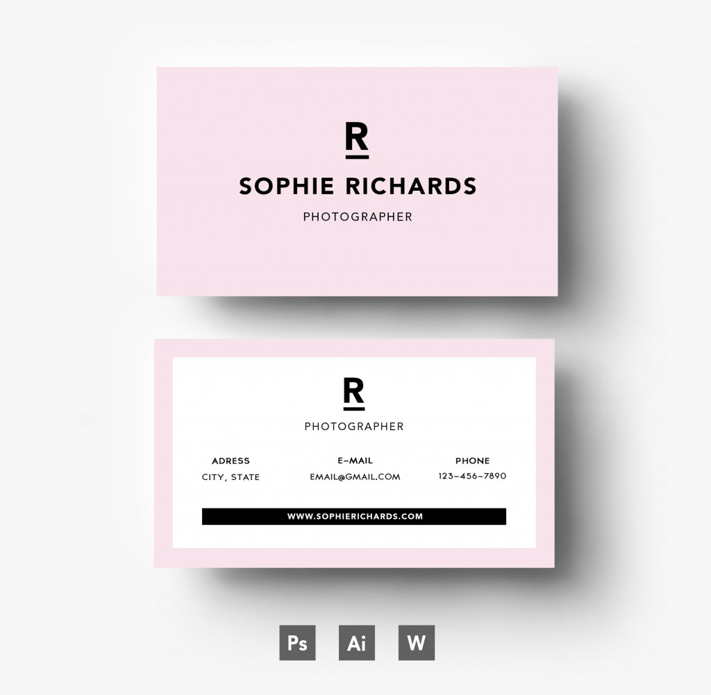 20 Examples Of A Stylish Business Card Photoshop Template In Microsoft Templates For Business Cards