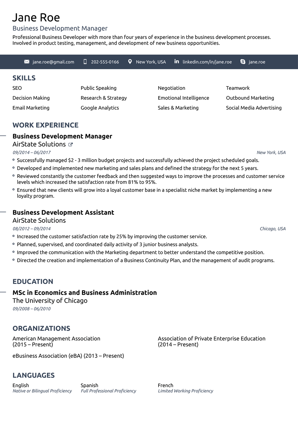 20+ One Page Resume Templates [Free Download] With Regard To How To Find A Resume Template On Word
