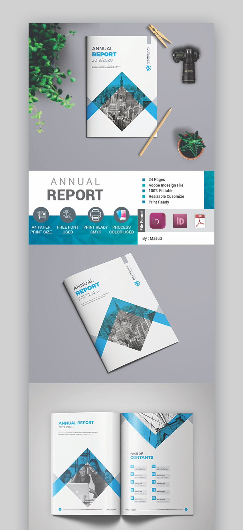 25+ Best Annual Report Templates - With Creative Indesign Inside Ind Annual Report Template