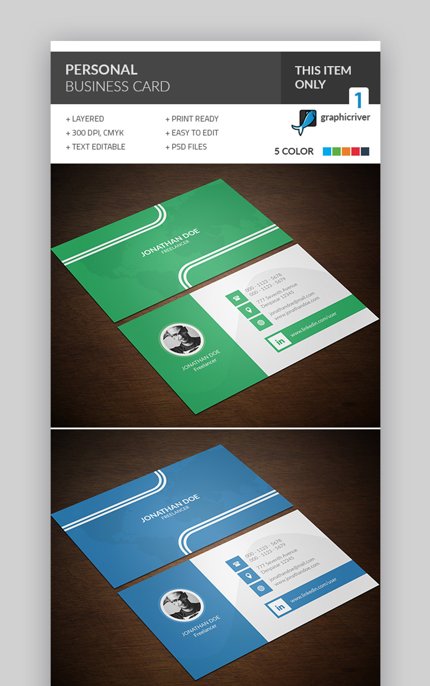 25 Best Personal Business Cards Designed For Better Pertaining To Networking Card Template