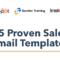 25 Proven Sales Email Templates – Hubspot Resources With Hubspot Email Templates