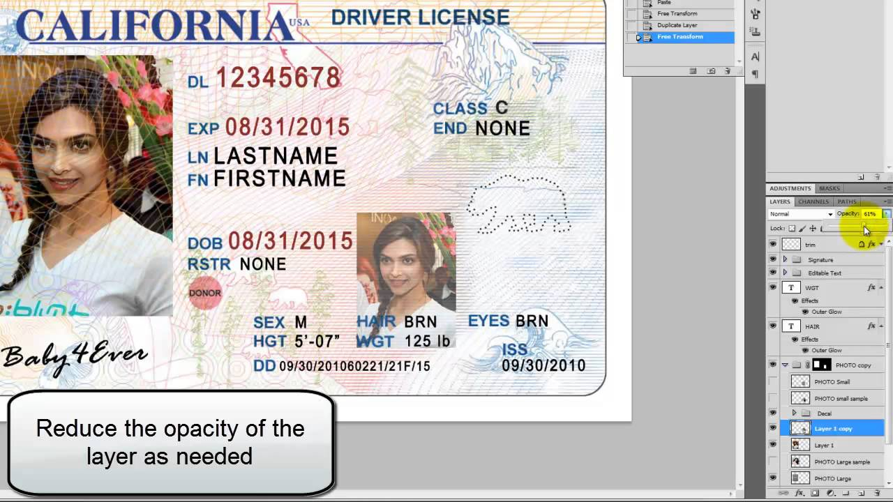 26 Images Of Georgia Identification Card Template Within Georgia Id Card Template