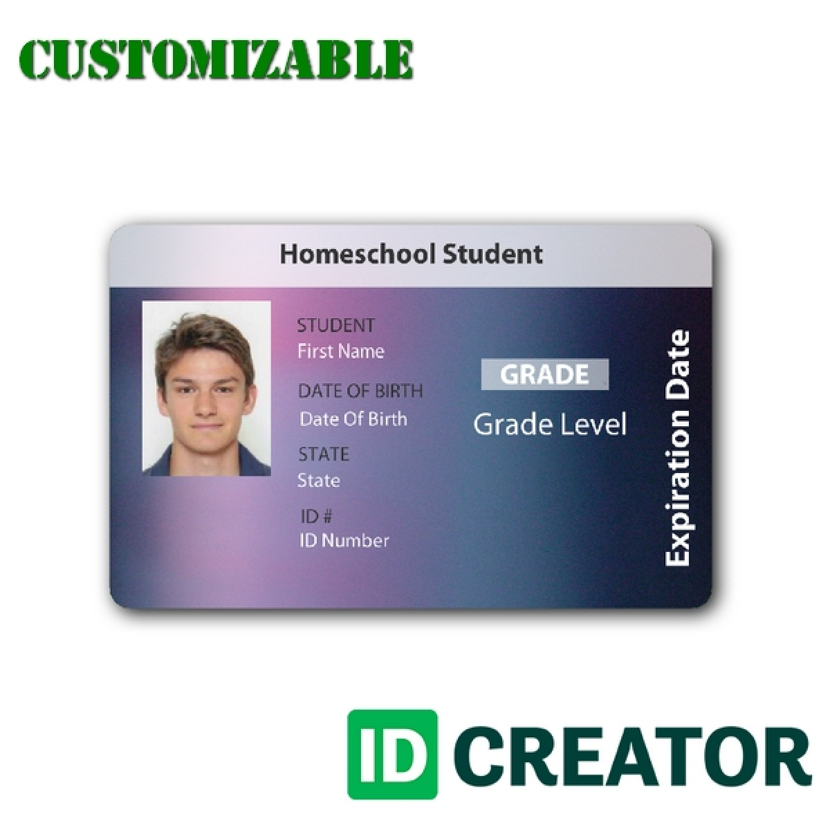 27 Images Of Online School Id Card Template | Masorler Intended For High School Id Card Template