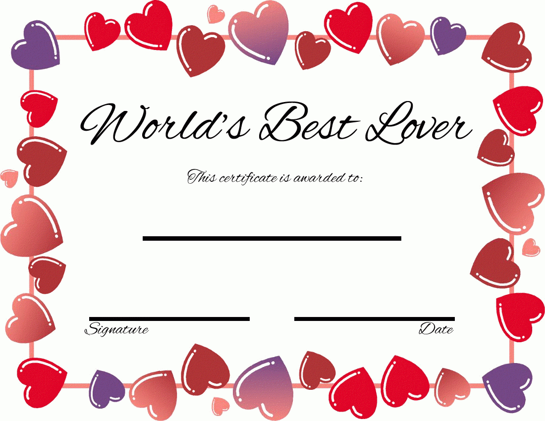 28 Cool Printable Gift Certificates | Kittybabylove In Love Certificate Templates