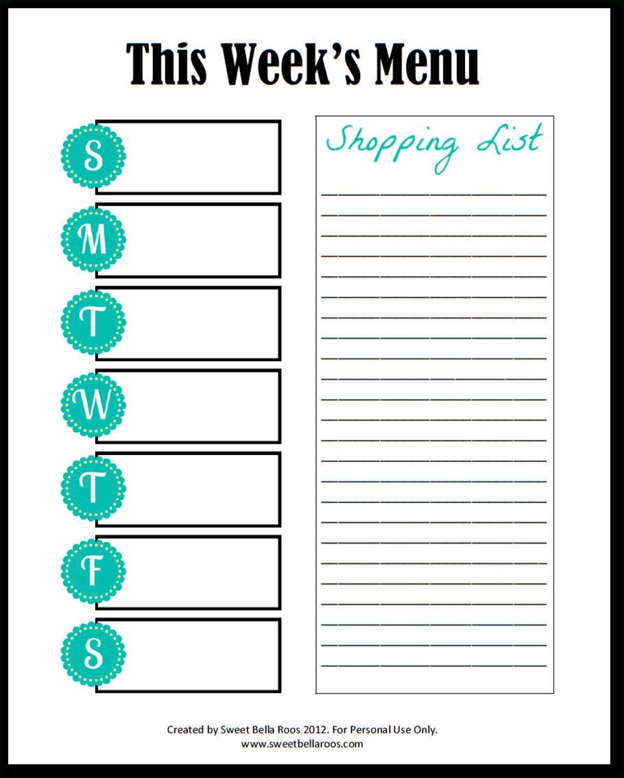 28+ [ Family Menu Planner Template ] | Best 25 Monthly Meal In Menu Planning Template Word