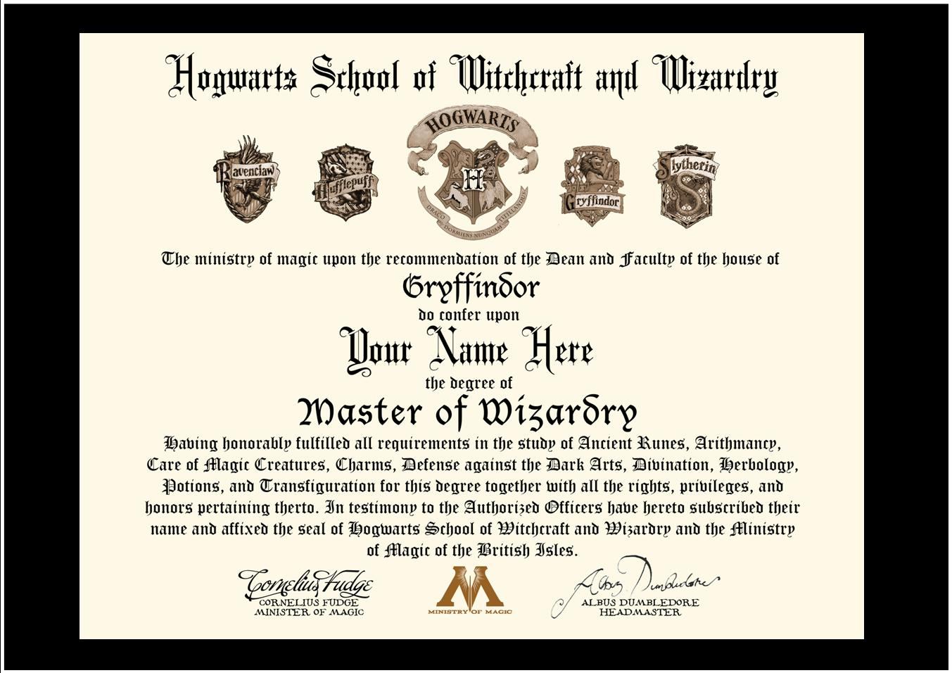 28+ [ Hogwarts Certificate Template ] | Hogwarts Acceptance Pertaining To Harry Potter Certificate Template