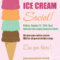 28 Images Of Ice Cream Party Flyers Template | Jackmonster within Ice Cream Party Flyer Template