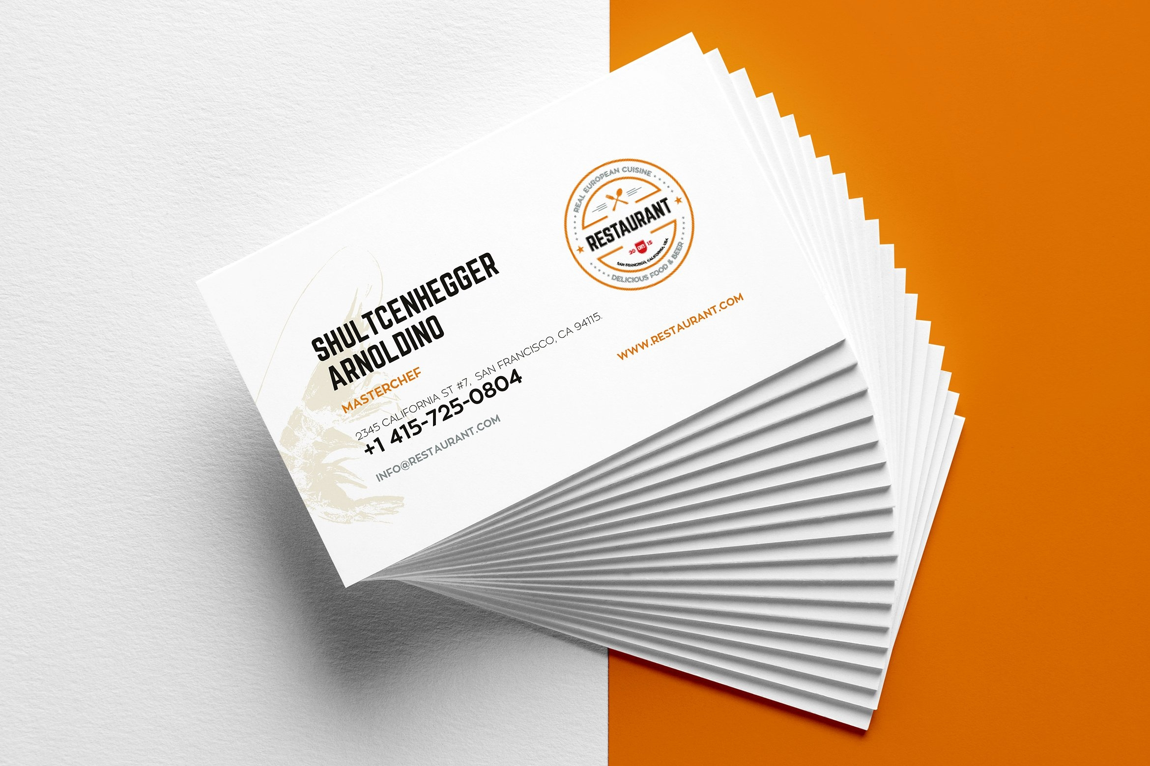 29+ Creative Restaurant Business Card Templates – Ai, Apple For Ms Word Place Card Template