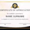 30 Free Certificate Of Appreciation Templates And Letters Pertaining To Gratitude Certificate Template