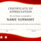 30 Free Certificate Of Appreciation Templates And Letters within Long Service Certificate Template Sample