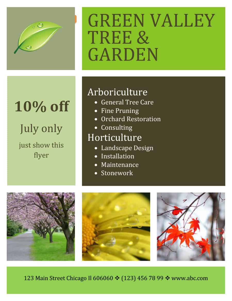 30 Free Lawn Care Flyer Templates [Lawn Mower Flyers] ᐅ Throughout Landscaping Flyer Templates