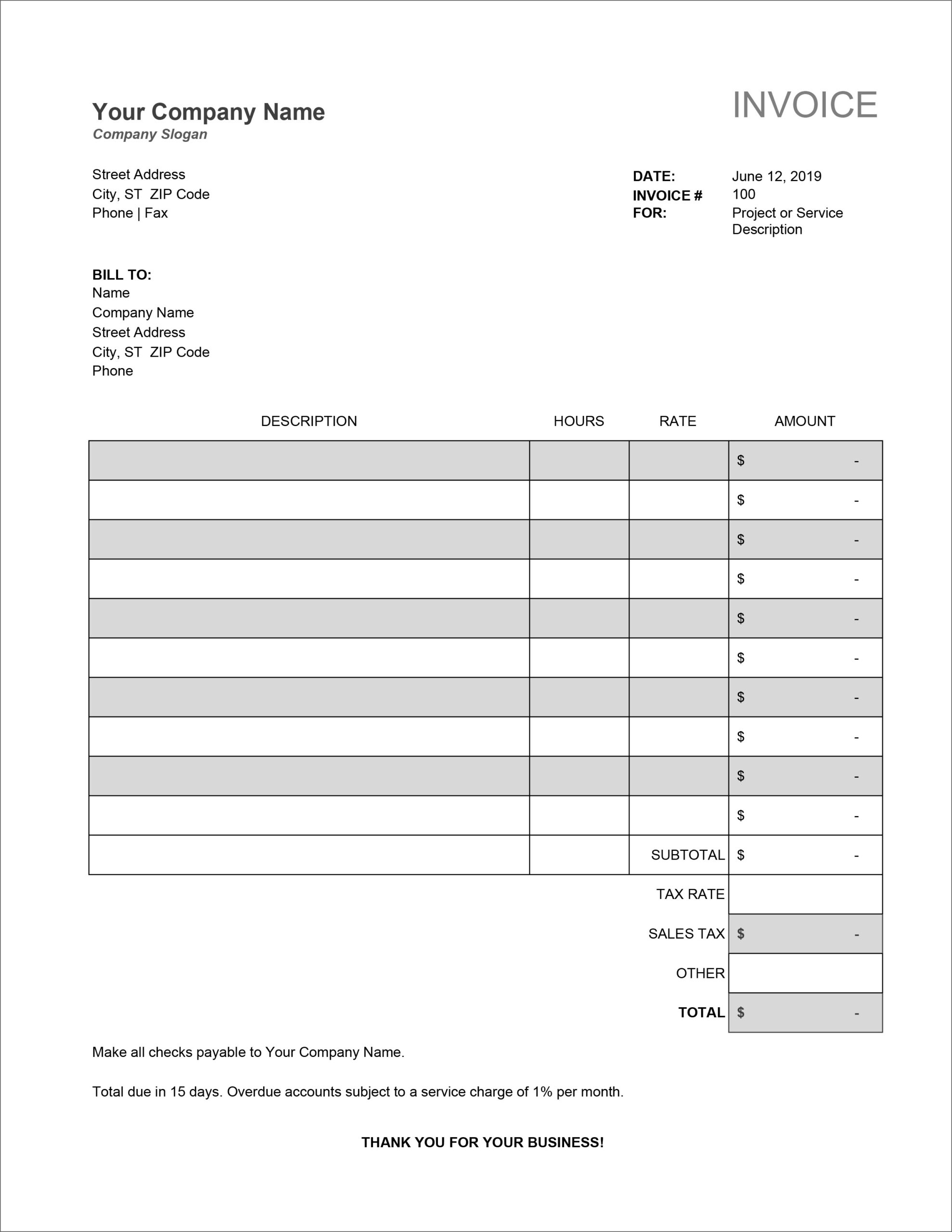 32 Free Invoice Templates In Microsoft Excel And Docx Formats Intended For Invoice Checklist Template