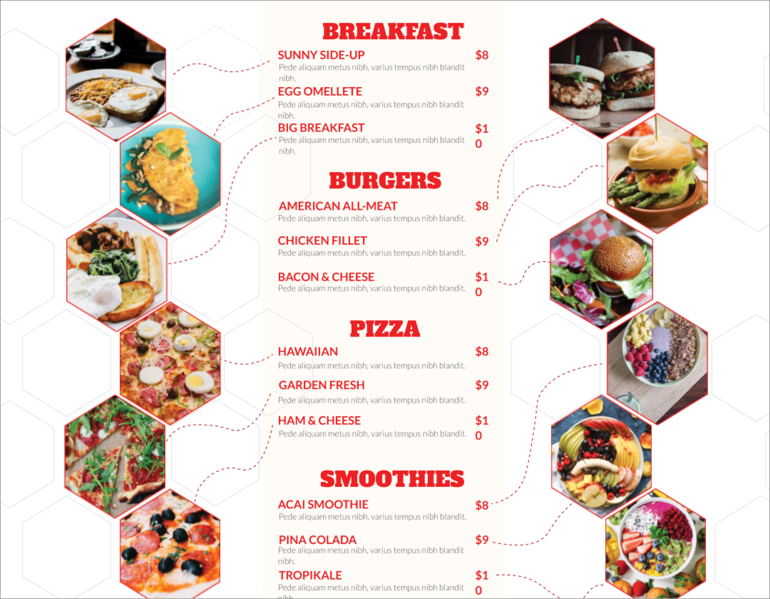 32 Free Simple Menu Templates For Restaurants, Cafes, And With Hawaiian Menu Template