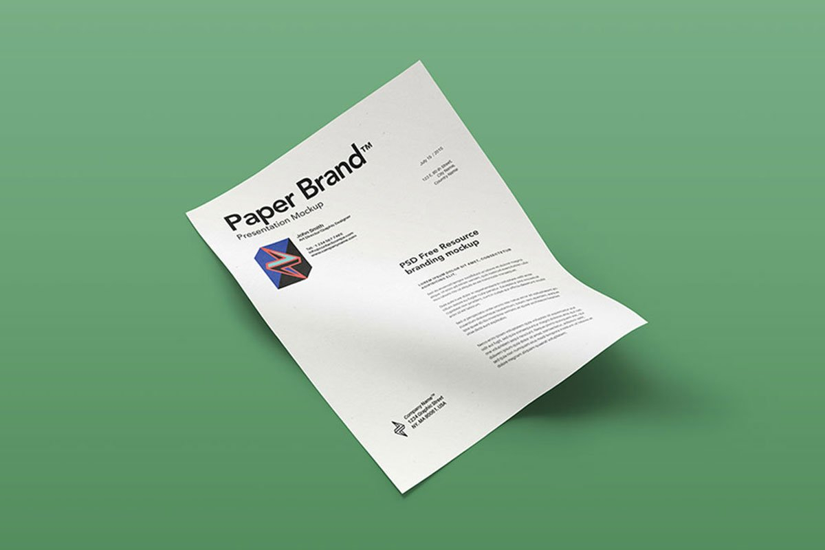37 Best Letterhead Mockups To Improve Brand Identity – Colorlib Inside Id Card Design Template Psd Free Download