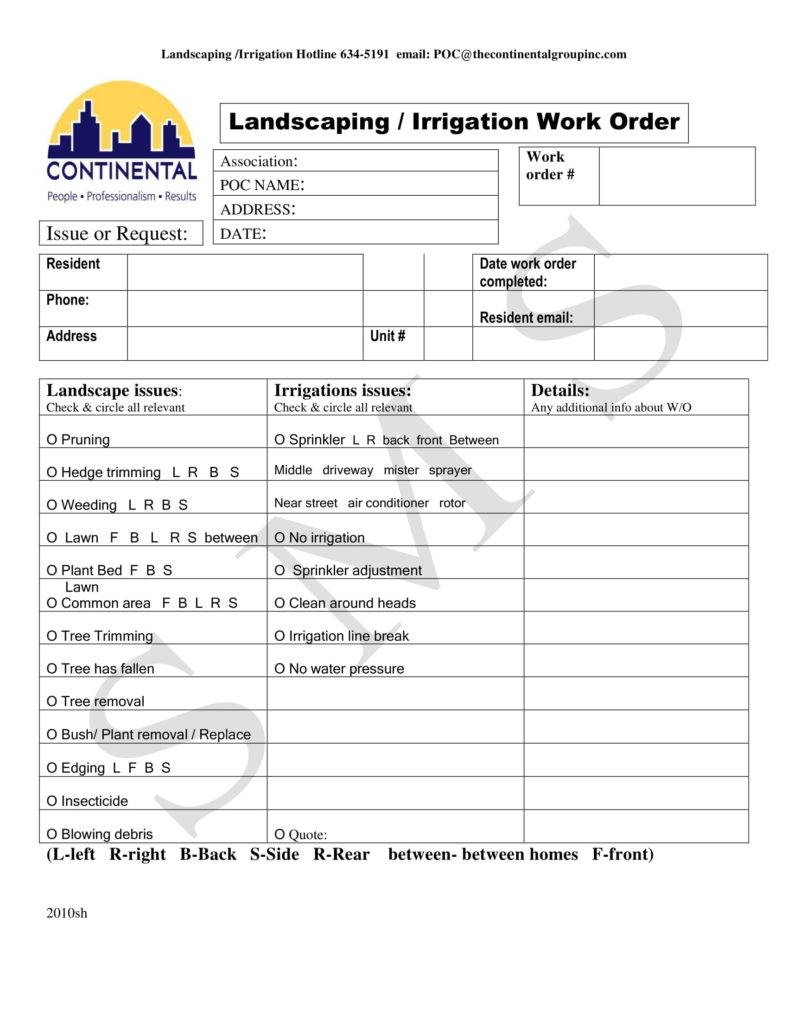 4+ Landscaping Invoice Templates – Pdf, Word | Free Within Gardening Invoice Template
