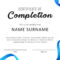 40 Fantastic Certificate Of Completion Templates [Word intended for Microsoft Word Certificate Templates