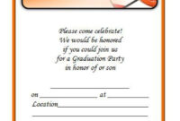 40+ Free Graduation Invitation Templates ᐅ Template Lab with regard to Graduation Party Invitation Templates Free Word