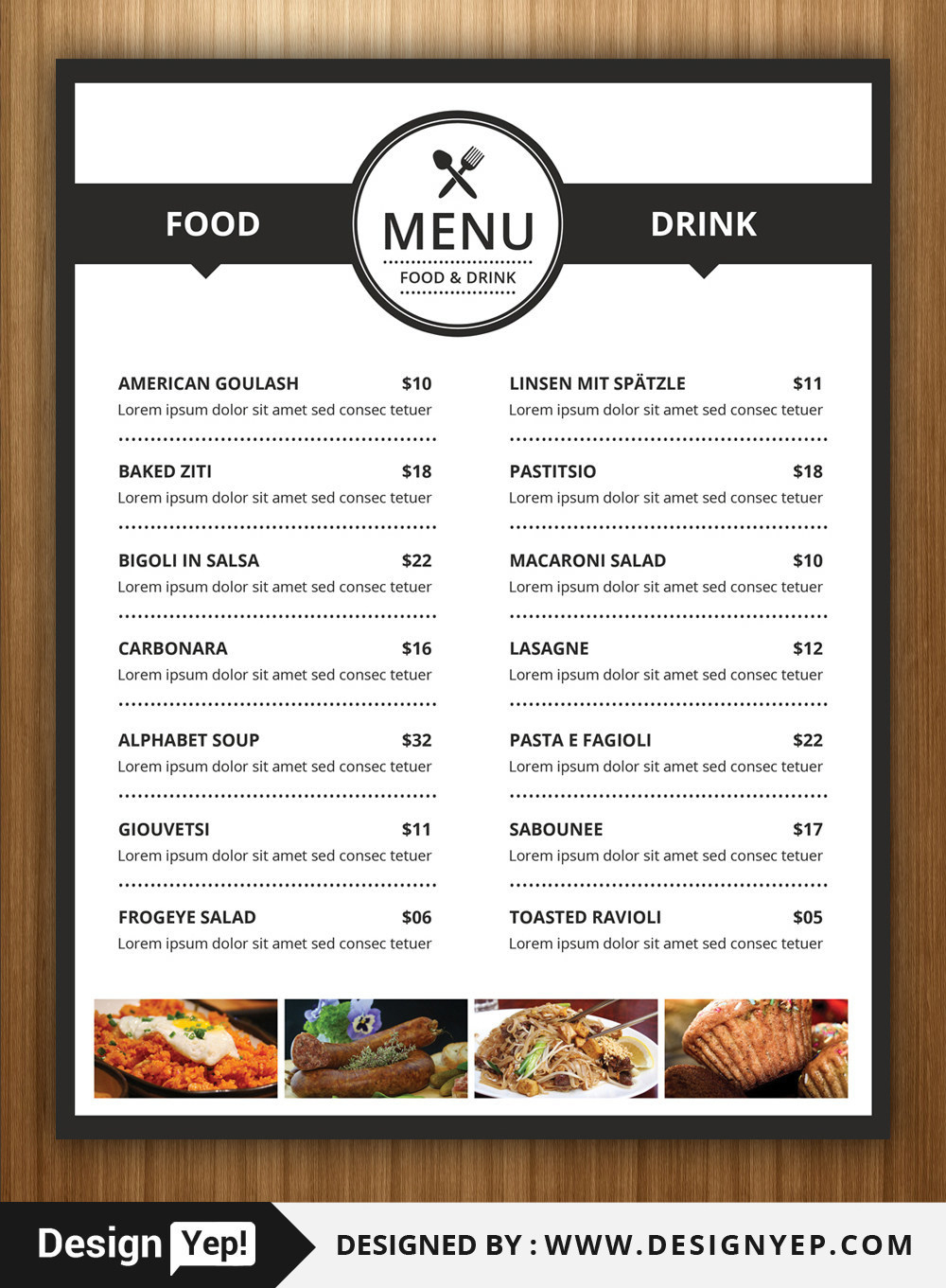 40+ Restaurant / Food Menu Design Psd Templates | Decolore Within Mexican Menu Template Free Download
