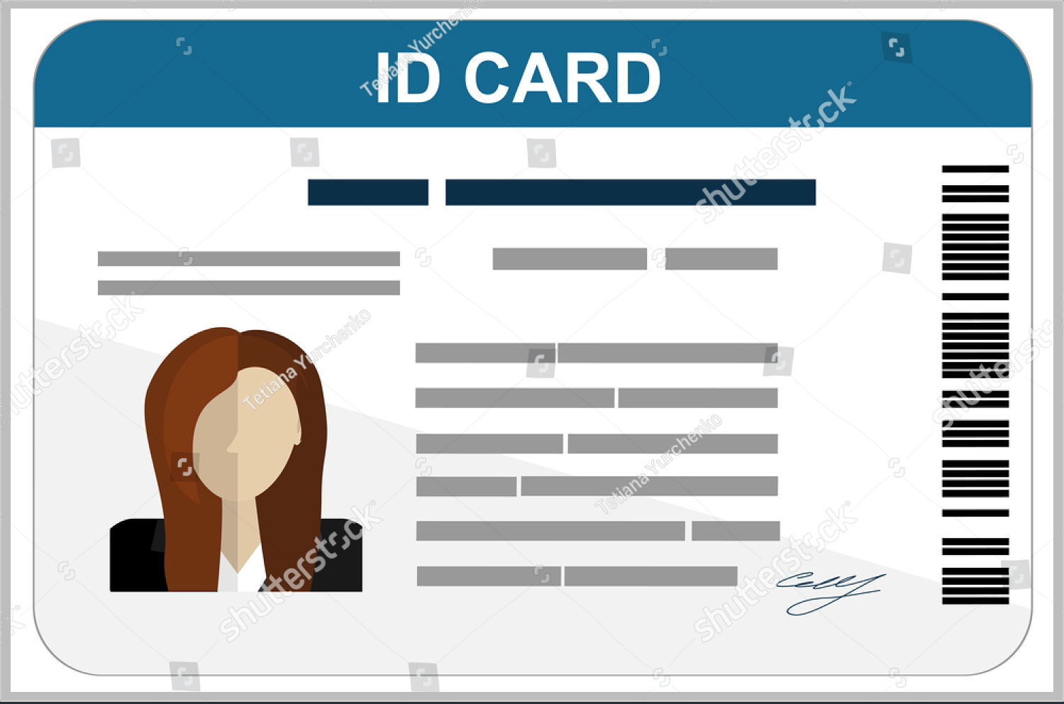 43+ Professional Id Card Designs – Psd, Eps, Ai, Word | Free Throughout Id Card Template For Microsoft Word