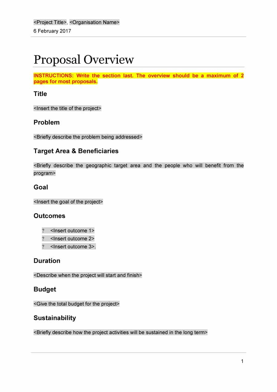 43 Professional Project Proposal Templates ᐅ Template Lab Pertaining To It Project Proposal Template