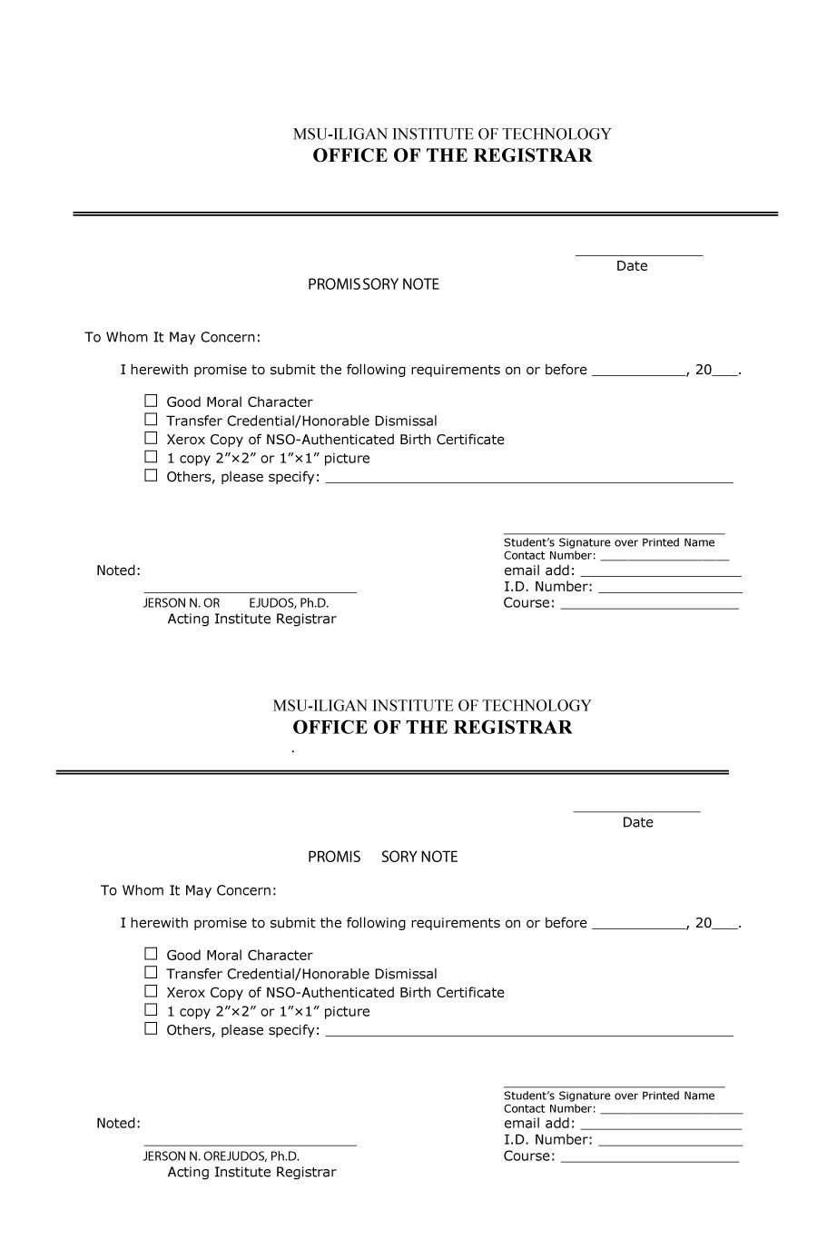 45 Free Promissory Note Templates & Forms [Word & Pdf] ᐅ For Legal File Note Template