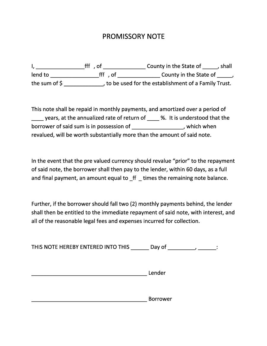 45 Free Promissory Note Templates & Forms [Word & Pdf] ᐅ Throughout Note Payable Template