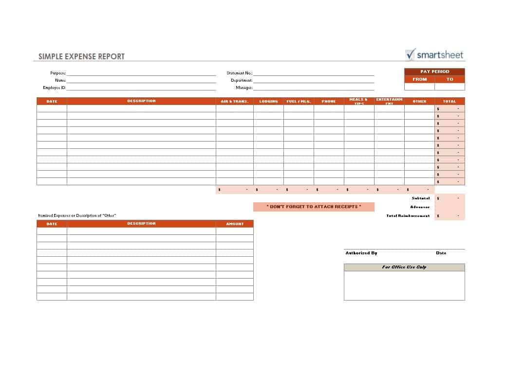 46 Travel Expense Report Forms & Templates – Template Archive Pertaining To Gas Mileage Expense Report Template