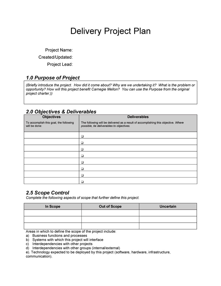 48 Professional Project Plan Templates [Excel, Word, Pdf] ᐅ Pertaining To New Business Project Plan Template