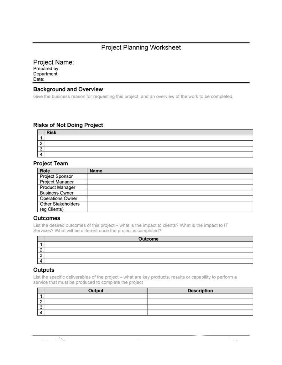 48 Professional Project Plan Templates [Excel, Word, Pdf] ᐅ With Regard To New Business Project Plan Template