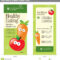 4X9 Rack Card Brochure Template Stock Vector – Illustration Throughout Nutrition Brochure Template